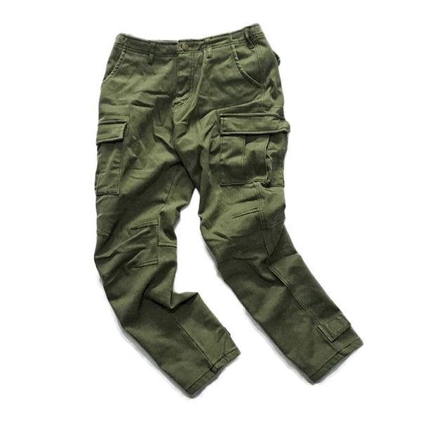 Men's Casual Outdoor Solid Color Multi-pocket Cargo Trousers 13580576M