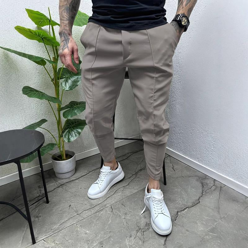 Men's Solid Color Casual Outdoor Cargo Pants 46307489X