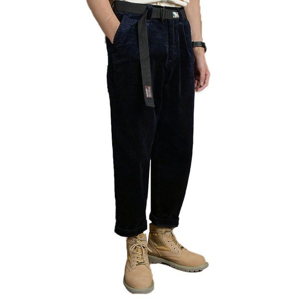 Men's Vintage Solid Corduroy Straight Pants 08949084Y