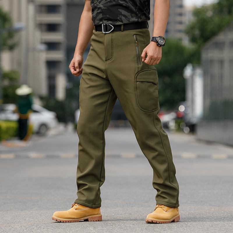 Men's Solid Color Outdoor Multi-pocket Cargo Pants 28121540Z