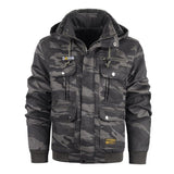 Men's Retro Camouflage Print Thickened Cotton Jacket 04345598X