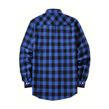 Men's Classic Casual Flannel Check Long Sleeve Shirt 73389882K