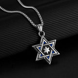 Retro Casual Six-pointed Star Necklace 65906947TO