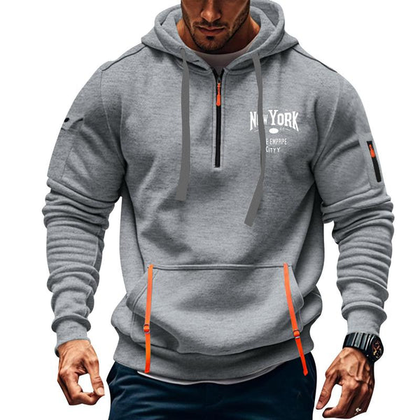 Men's Printed Sports Zip-Up Hoodie 34656143X