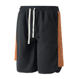 Men's Color Block Waffle Loose Shorts 95770936X