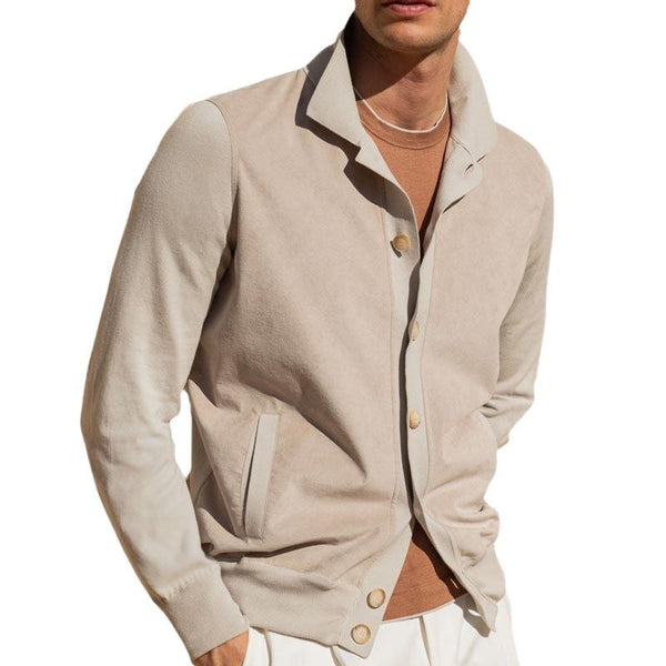 Men's Lapel Casual Jacket 74285487U