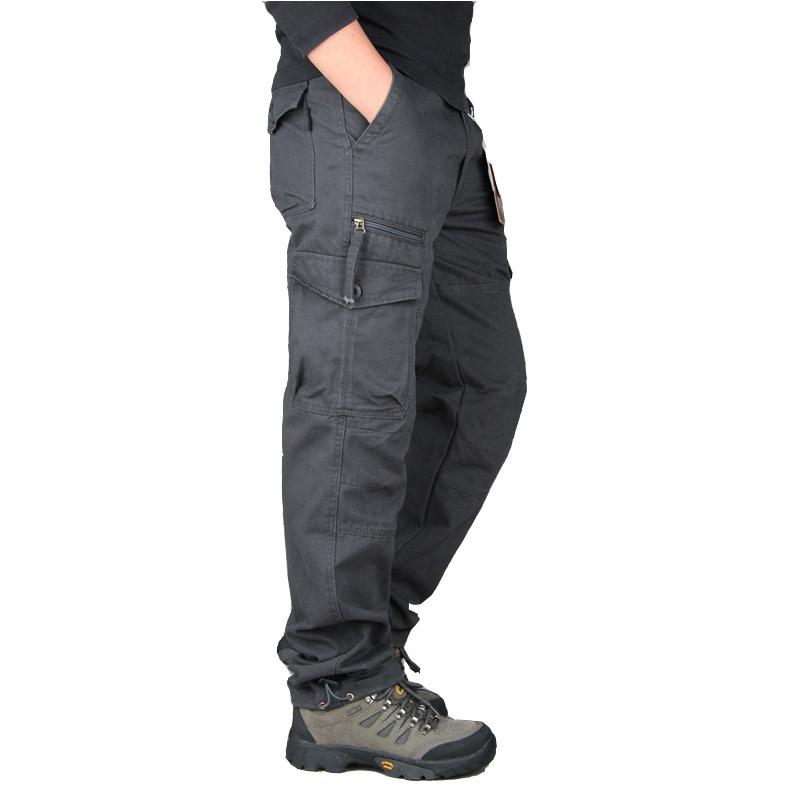 Men's Casual Loose Straight Cargo Pants 19198263U