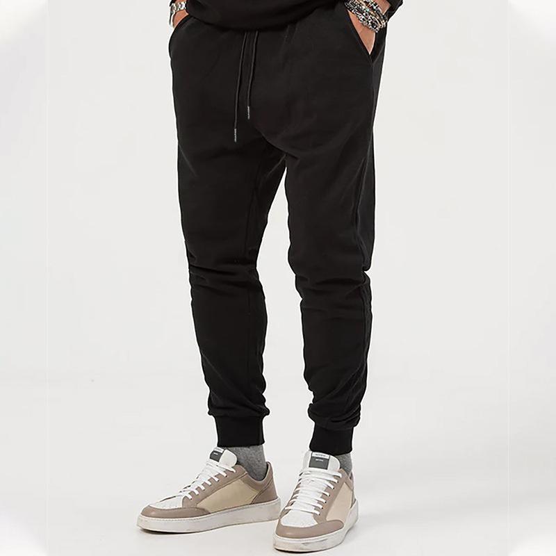 Men's Retro Casual Solid Color Jogging Drawstring Sweatpants 90828090TO