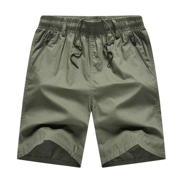 Men's Solid Color Breathable Beach Drawstring Shorts 46903417Y