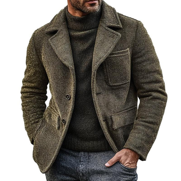 Men's Vintage Canvas Single Breasted Jacket 32815537X