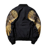 Men's Embroidered Baseball Puffer Jacket 21104745U