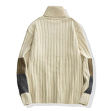 Men's Casual Solid Color Turtleneck Loose Pullover Sweater 08011827M
