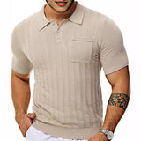 Men's Solid Color Breathable Quick-drying Casual POLO Shirt 32089194X