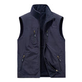 Men's Outdoor Casual Polar Fleece Double-Sided Warm Vest 92037540Y