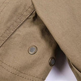 Men's Casual Solid Color Cotton Lapel Single Breasted Loose Blazer 32537703M