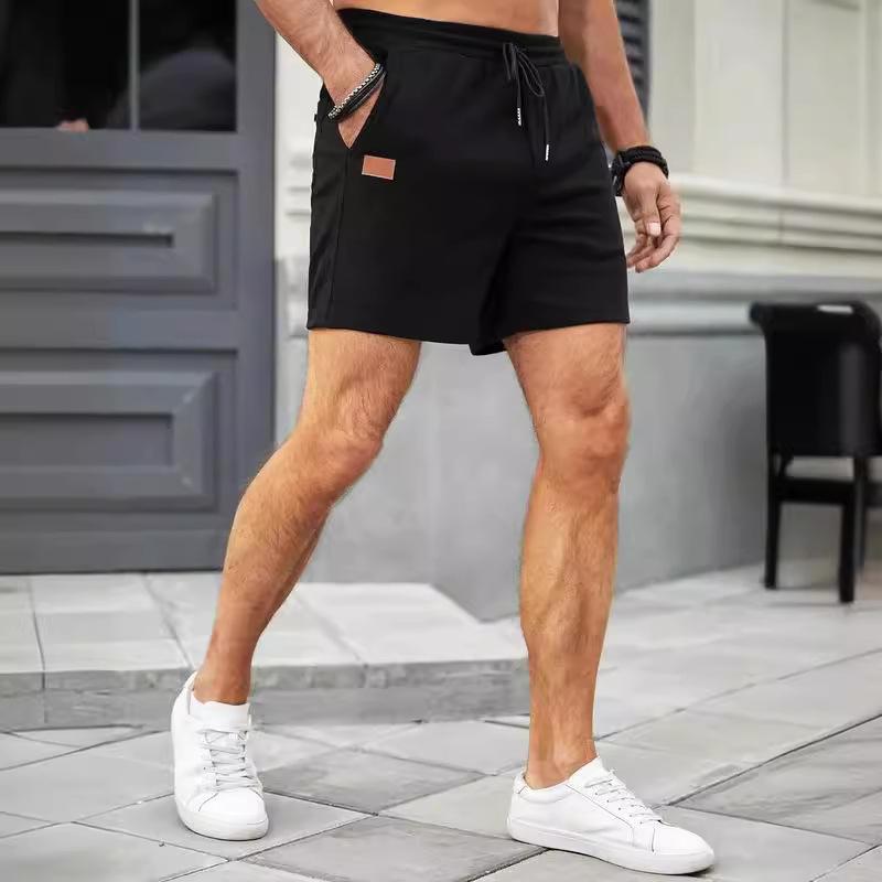 Men's Waffle Solid Color Athletic Shorts 49136274X