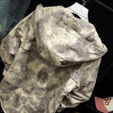 Men's Camouflage Mid-length Hooded Trench Coat 41543263U