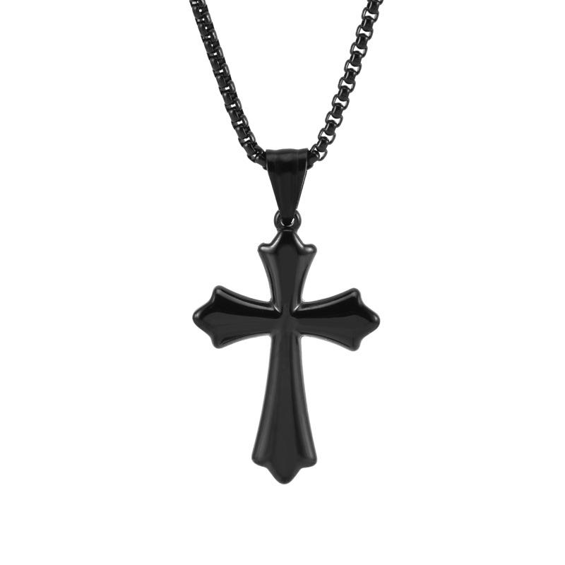 Vintage Casual Cross Necklace 14532835TO