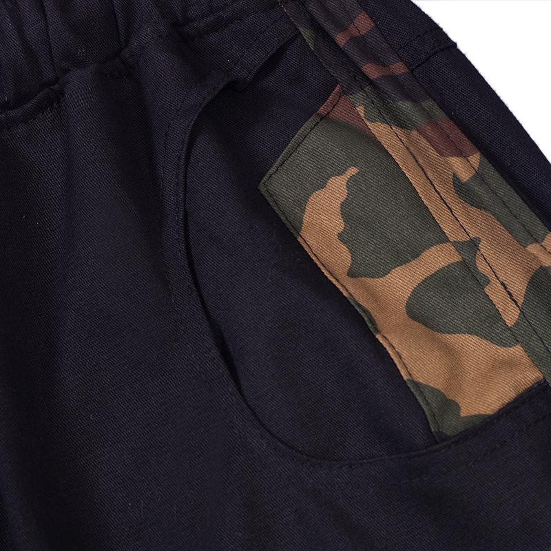 Men's Casual Camouflage Colorblock Cargo Trousers 58052996Y