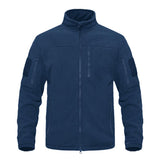 Men's Casual Outdoor Tactical Polar Fleece Stand Collar Warm Jacket 12773761M