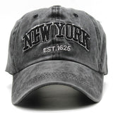 Men's Vintage New York Washed Distressed Cap 30166068TO