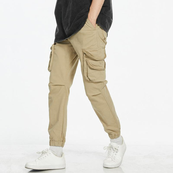 Men's Casual Multi-Pocket Cargo Pants 22930510Y