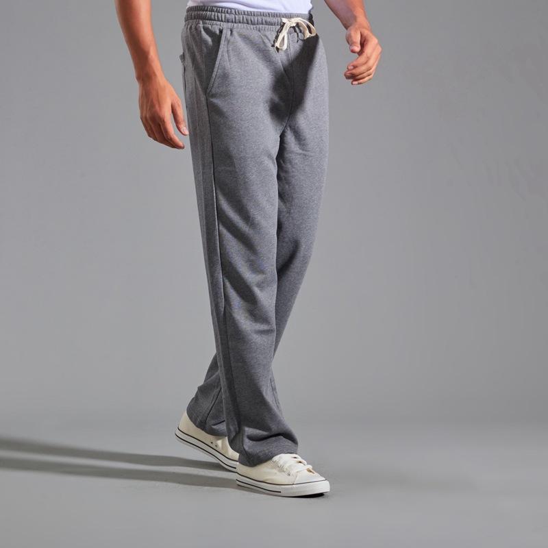 Men's Loose Elastic Waist Cotton Casual Sports Pants 29656887Z