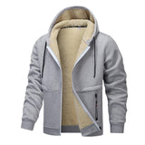 Men's Sherpa Thickened Hooded Jacket 79748172U