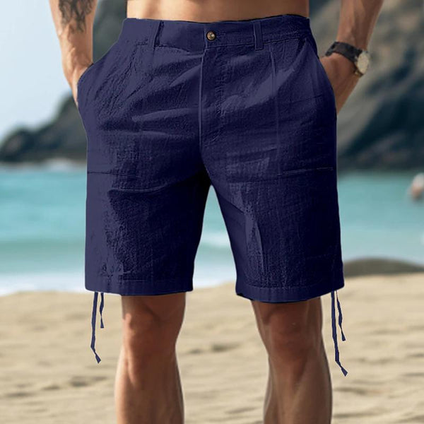 Men's Casual Solid Color Shorts 37187769Y