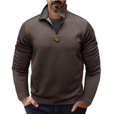 Men's Casual Zip-up Stand Collar Sweatshirt 91362105X