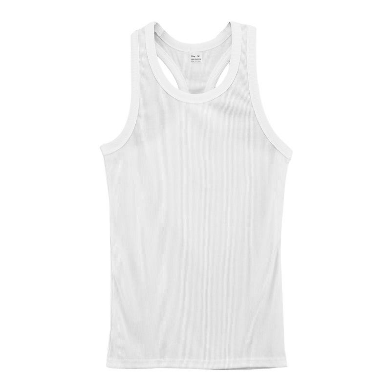 Men's Solid Color Round Neck Sleeveless Tank Top 33174109Z