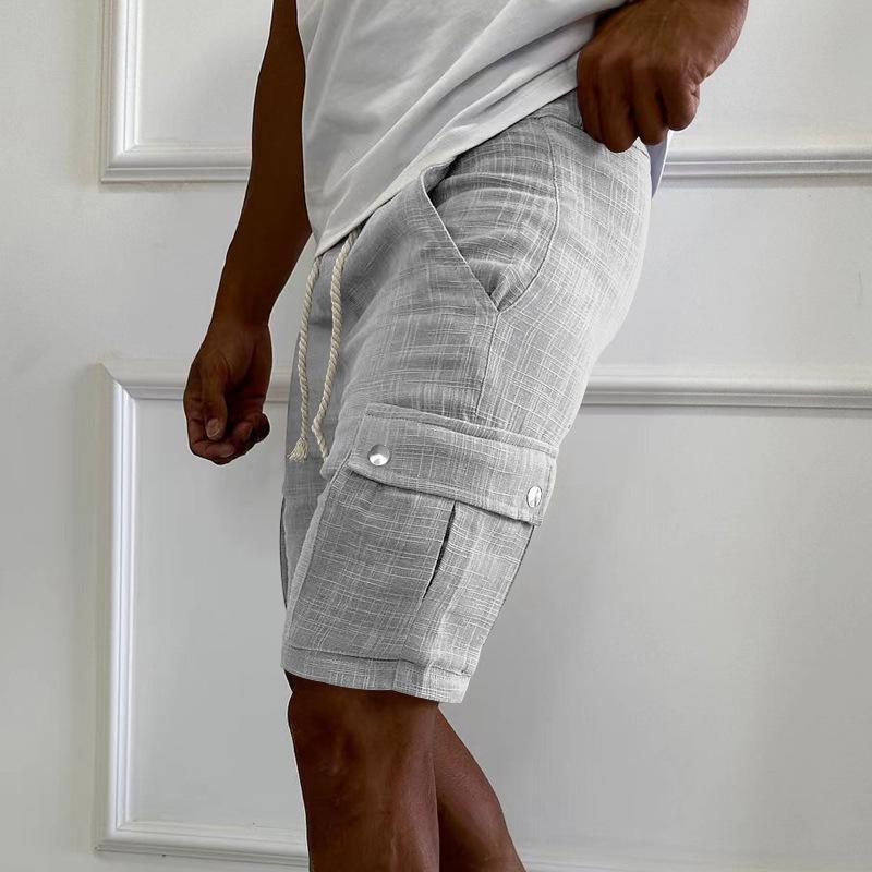 Men's Multi-pocket Cotton Sports Cargo Shorts 62872642X