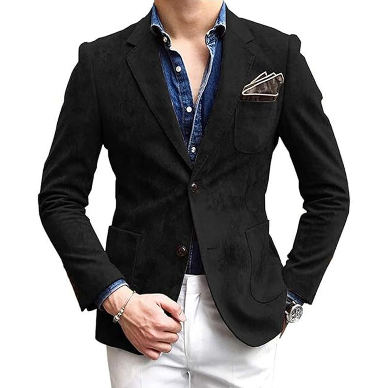 Men's Solid Color Casual Lapel Blazer 09922024X