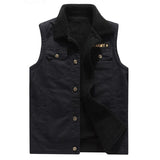 Men's Vintage Teddy Fleece Multi-Pocket Vest 68650925Y