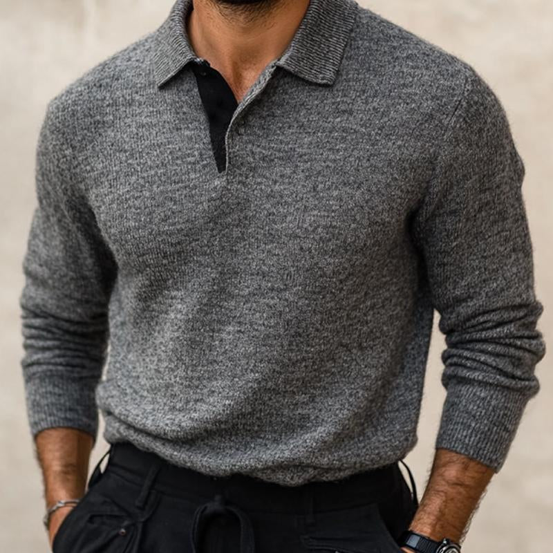 Men's Polo Neck Knit Sweater 06684230U