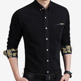 Men's Corduroy Plus Velvet Thickened Corduroy Lapel Shirt 69201690X