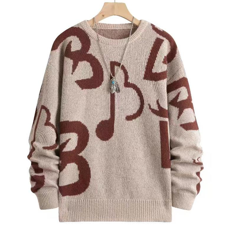 Men's Jacquard Thick Warm Knitted Sweater 12426014U