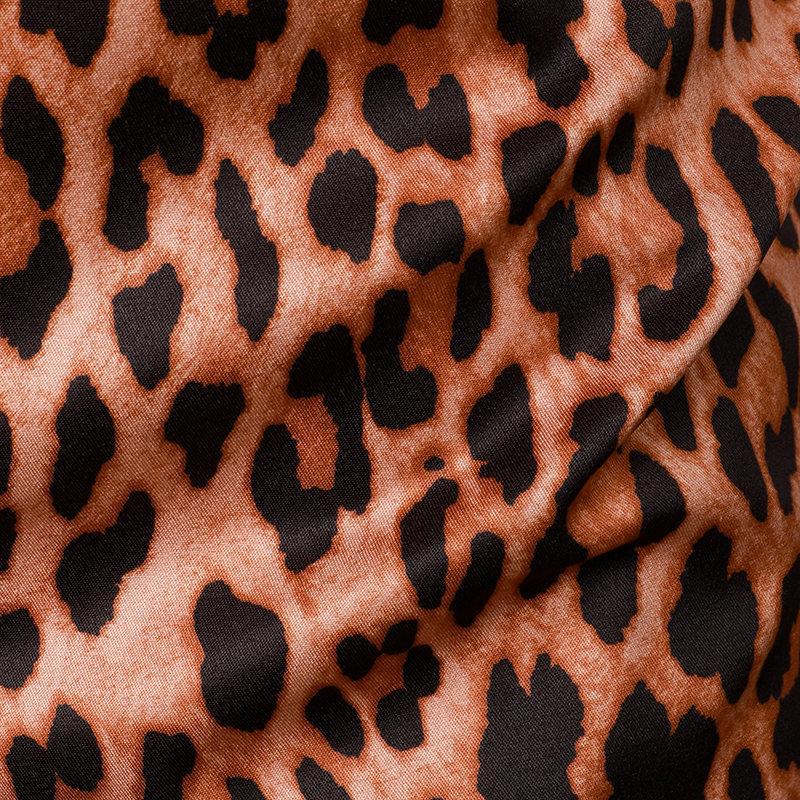 Men's Leopard Lapel Long Sleeve Casual Shirt 75805875Z