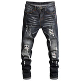 Men's Ripped Stretch Slim Jeans 18085019Y