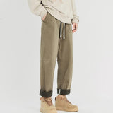 Men's Vintage Loose Multi Pocket Straight Leg Cargo Pants 88705427M