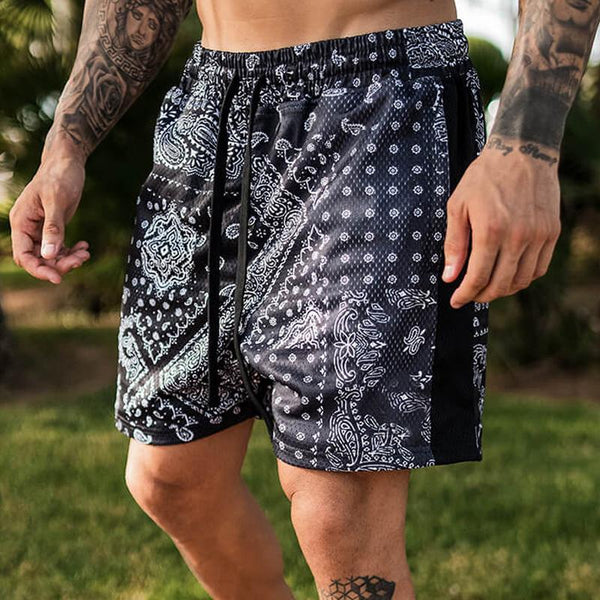 Men's Casual Printed Quick Dry Beach Shorts 85435313Y