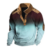 Men's Gradient Printed Long Sleeved Sweatshirt 97949184Y