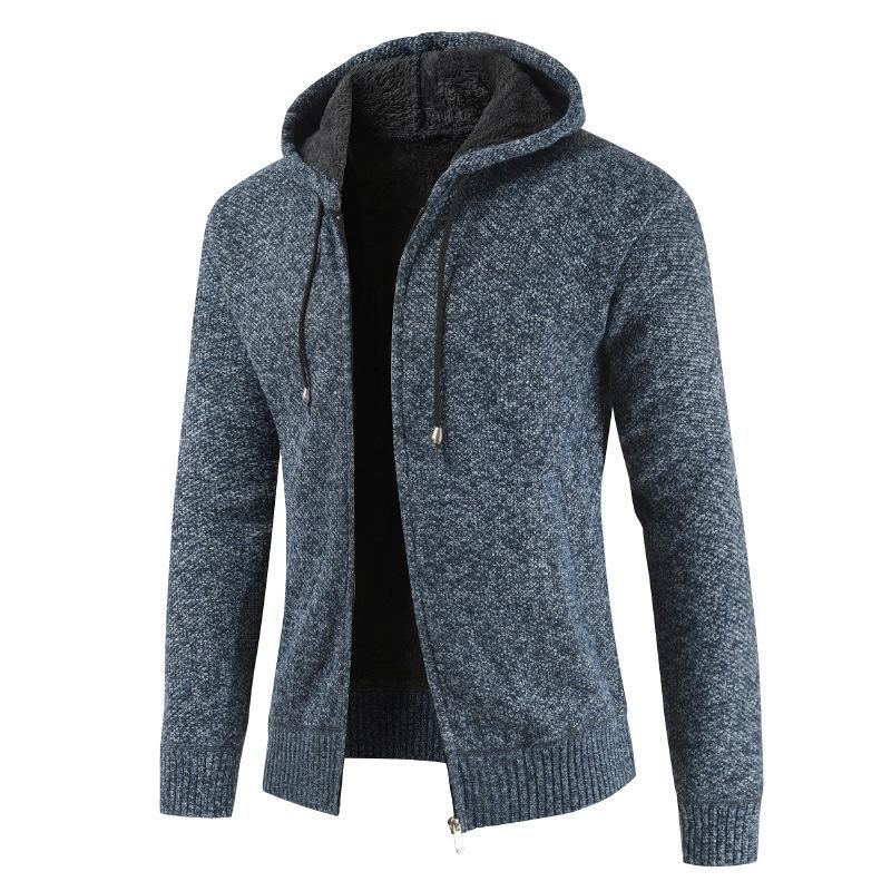 Men's Thick Hooded Cardigan Jacket 35476896F