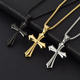 Vintage Casual Cross Necklace 14532835TO