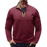 Men's Casual Zip-up Stand Collar Sweatshirt 91362105X