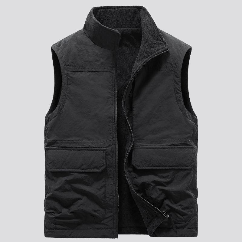 Men's Double-sided Stand Collar Vest 78271021U