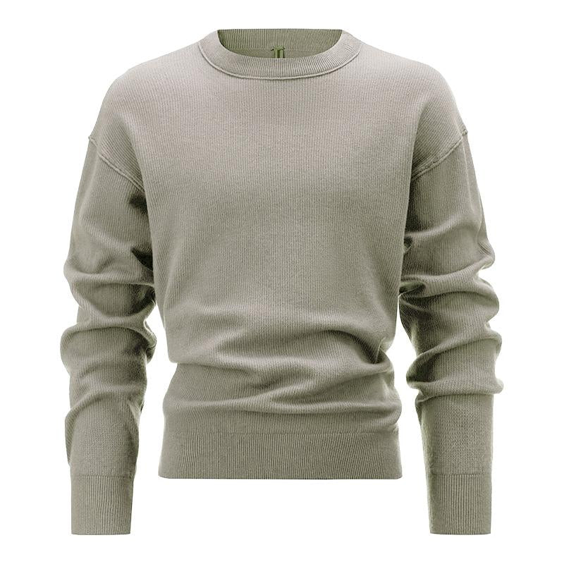 Men's Crew Neck Long Sleeve Pullover Sweater 10511648X