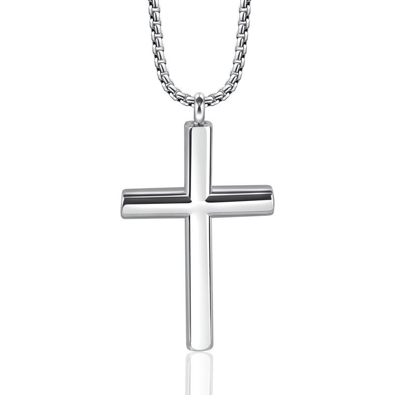 Casual Retro Simple Cross Necklace 96782856TO