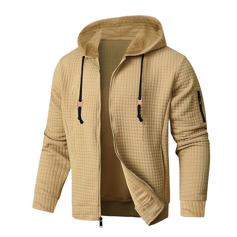 Men's Waffle Sport Hooded Jacket 81377580X