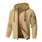 Men's Waffle Sport Hooded Jacket 81377580X